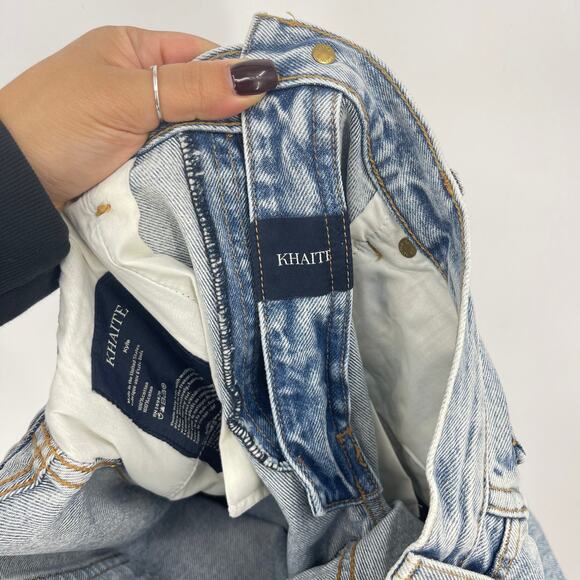 KHAITE | NWT Kyle Low-Rise Straight-Leg Jeans Santa Fe Light Wash 28 - Picture 12 of 12